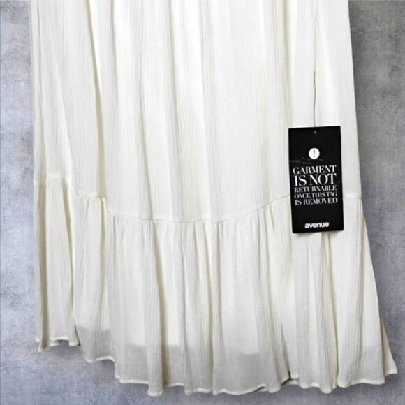 NWT Boho Chic Cold Shoulder Maxi Dress By Avenue Plus Size 14/16 - Picture 6 of 11